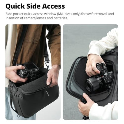 AMBITFUL Small Camera Cube Insert for Backpack, Waterproof Padded Camera Insert with Dividers for Travel Photography Gear Organizer (5.5L)