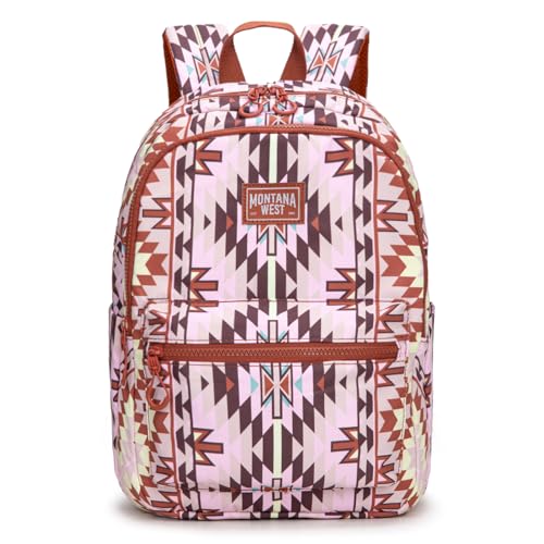 Montana West Backpack Purse for Women Western Aztec Backpack Purse Lightweight Casual Daypack for Travel - color: C-light Brown