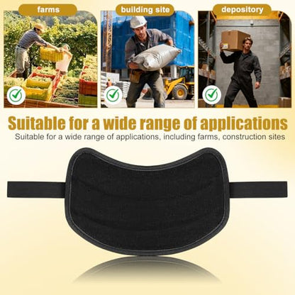 PATKAW 1 Pc Shoulder Pad for Bag Strap Heavy Duty Canvas Felt Cushion Ergonomic Protective Carrying Accessory for Construction Site Warehouses Garden Wood Steel Pipe Load Support Black