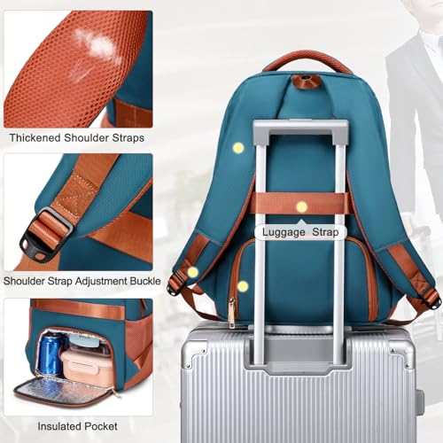 BOVIP Travel Backpack For Men Women,40L Carry On Backpack Flight Approved,TSA Personal Item Travel Bag Fits 17 Inch Laptop,Business Weekender Overnight Daypack Dark Green - color: Dark Green