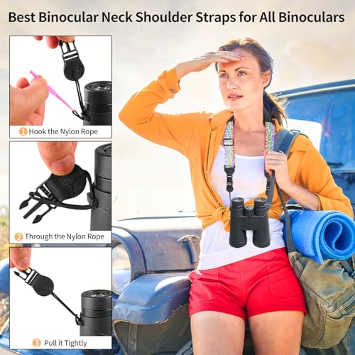 FIEIL Universal Shoulder Strap, Neoprene Padded Bag Strap with Double Adjustable Buckles, Comfortable Neck Lanyard for Camera, Cellphone Tablet,iPad, Laptop, Binocular, Luggage Bag(Rainbow Heart) - color: Rainbow Heart