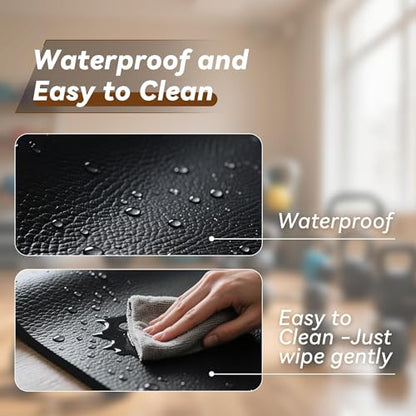 Walking Pad Mat for Carpet and Hardwood Floors, 0.24" Thick Foldable Treadmill Mat for Floor Protection, Non-Slip High Density for Bike, Elliptical, Home Gym Use - size: 55"L x 23.6"W x 0.24"Th