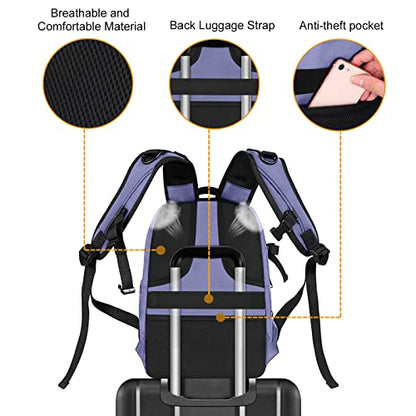 MOSISO Camera Backpack, DSLR/SLR/Mirrorless Photography Camera Bag 15-16 inch Waterproof Hardshell Case with Tripod Holder&Laptop Compartment Compatible with Canon/Nikon/Sony, Lavender Gray - color: Lavender Gray