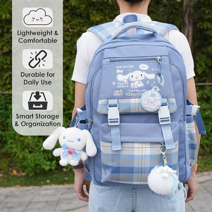 Juju Blue Kawaii Backpack - Cute Backpacks For Girls - Cute Backpack Kawaii Stuff - Backpacks For School Girls