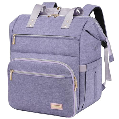 Nail Polish Organizer Case Backpack Holds 70 Bottles (15ml/0.5fl.oz) & Nail Lamp, 2 Layers Detachable Nail Kit Storage Case, Large Travel Nail Supplies Shoulder Bag for Manicure Tools (Purple) - color: Purple