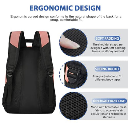 LARIPOP Soccer Backpack with Ball Holder & Shoe Compartment Large Capacity Sports Bag for Training - color: Flesh Pink