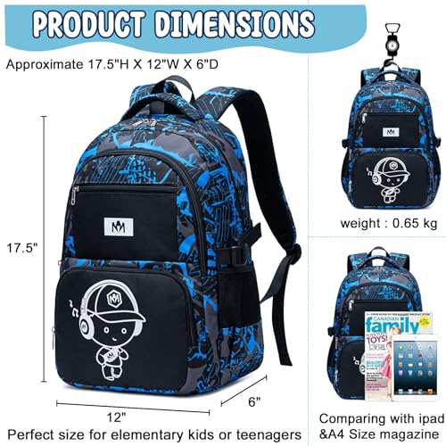 Bluboon Kids Backpack Boys Camo Bookbag Teens Elementary School Bag Daypack Travel Back Pack Middle school (Camo-boy) - color: Camo-boy