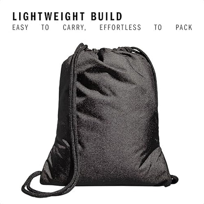 adidas Alliance Sackpack – Drawstring Backpack for Sports, Small Gym Bag, Black/2, OSFA - color: Black/2