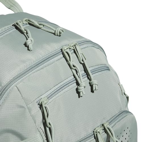 adidas Defender 5 Backpack for Sports, Gym, School and Travel, 33L, Silver Green/White, OSFA - color: Silver Green/White