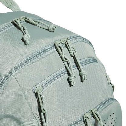 adidas Defender 5 Backpack for Sports, Gym, School and Travel, 33L, Silver Green/White, OSFA - color: Silver Green/White