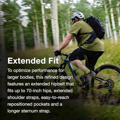 Osprey Raptor 14L Men's Mountain Biking Backpack with Hydraulics Reservoir - color: Black, style: 14l (Extended Fit)