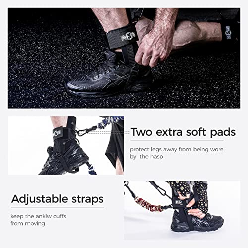 INNSTAR Vertical Jump Trainer for Volleyball Basketball Home Gym, Jump Machine Resistance Bands, Easy to Carry, Adjustable Jump Training Equipment - color: Ocean-175LB