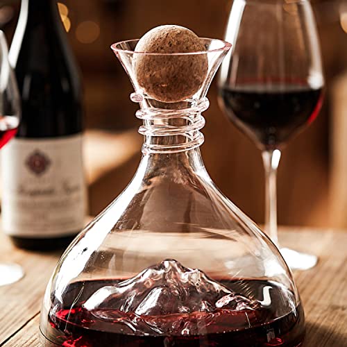 Kingrol 8 Pack Wine Decanter Cork Stoppers - 2.45 Inch/ 62 mm Cork Ball Stopper for Glass Decanter Carafe - Travel Massage Roller Balls for Myofascial Release, Trigger Point Therapy, Yoga Therapy