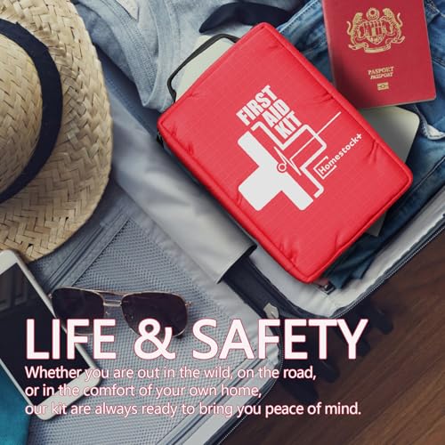 Small First aid Kits,Travel First Aid Kit with Labelled Compartments Molle System Compact Medical Kit for Car, Hiking, Backpacking, Camping, and Cycling - size: Small