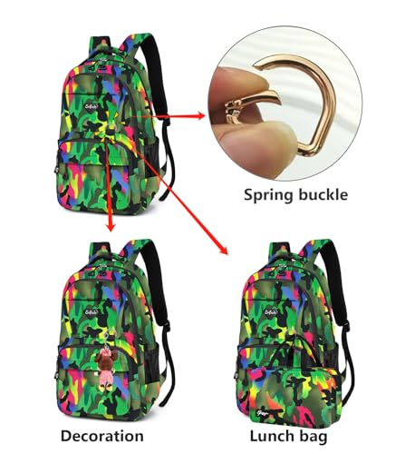 Casual Lightweight Backpacks for Boys & Girls, School Bookbags, 15 "Laptop Backpack, Travel Bag (213mclv) - color: 213mclv