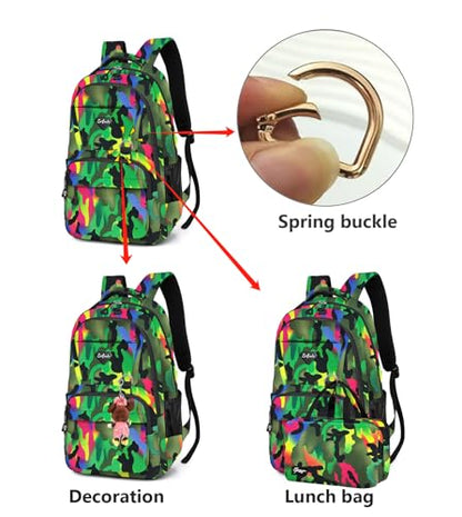 Casual Lightweight Backpacks for Boys & Girls, School Bookbags, 15 "Laptop Backpack, Travel Bag (213mclv) - color: 213mclv