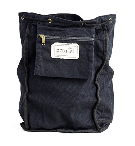 GOOTIUM 21101BLK Specially High Density Thick Canvas Backpack Rucksack,Black - color: Black, size: Large