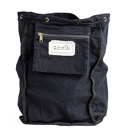 GOOTIUM 21101BLK Specially High Density Thick Canvas Backpack Rucksack,Black - color: Black, size: Large