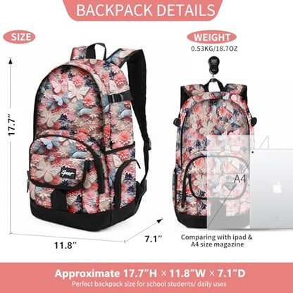 rickyh style School Backpack Travel Bag for Men & Women Lightweight College Back Pack with Laptop Compartmen - color: 04hude
