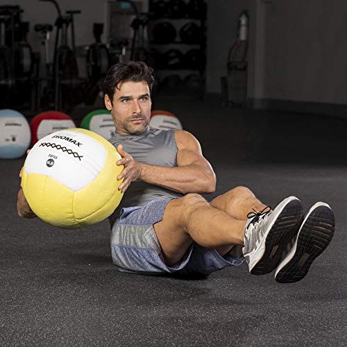 Champion Sports Rhino Promax Wall Balls - Soft Shell Non-Slip Grip for Weightlifting, Plyometrics, Cross Training, & Home Gym - style: 14 LBS