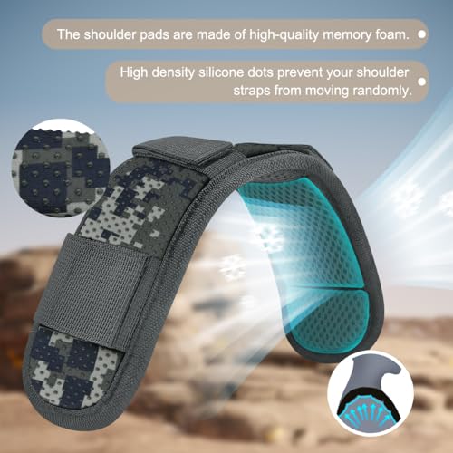 ZINZ 2-Pack Universal Shoulder Pad with Ultra Thick Cushion for Bag Luggage Bag Crossbody, Plus Long & Anti-Slip & Breathable,CA01FL01 - color: Ca01fl01