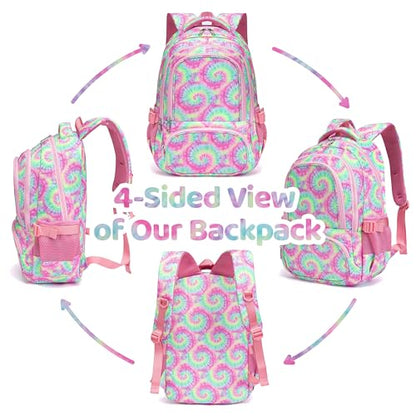 BLUEFAIRY Kids Backpacks for Boys Girls Ages 6-8 8-12 Elementary Middle School Backpack 17 Inch Back to School Bookbag with Laptop Compartment Mochilas Escolares para Niños Niñas (Spiral Colorful) - color: Spiral Colorful