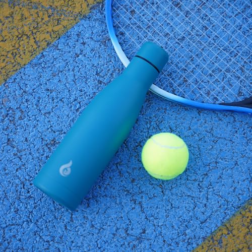 BJPKPK 25 oz Insulated Stainless Steel Water Bottle, Metal Sports Flask - color: Sea Salt, size: 25 Ounces