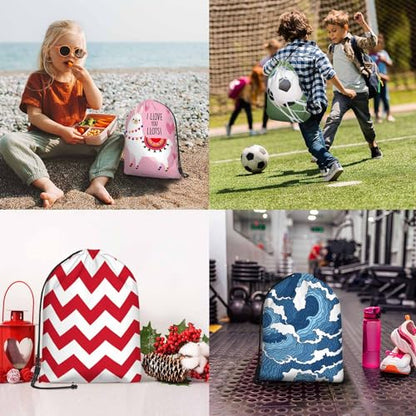 Drawstring Backpack Bag Cute Elephant Butterflies Nose to Flower Lightweight Backpack Soccer Ball Bag Sutiable for Sports Beach Short Travel Stroage 14x16.9 Inch - color: Elephant