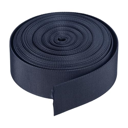 Nylon Webbing Strap Nylon Webbing Straps Durable Nylon Strap for Outdoor DIY Gear Repair,Backpack,Cargo Strap,Luggage-Rack,Pet Collars,Crafts - color: Dark Blue, size: 1.5 inchx10 Yards