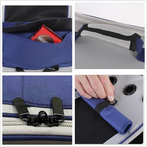 Cat Carrier Backpack Small Pet Carrying Bag with Breathable Mesh Collapsible Waterproof Cat Case for Hiking Camping Travel