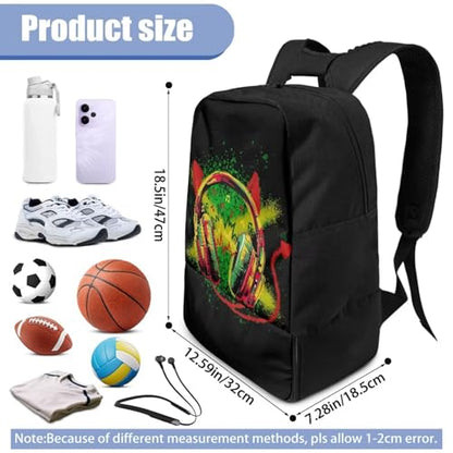 Basketball Backpack With Separate Ball Compartment And Shoes Fit Basketball Volleyball Football - color: Headphones