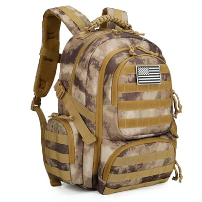 30L Military Tactical Backpack for Men 3 day Assault Pack Molle Backpack Tactical Hiking Rucksack - color: Sand