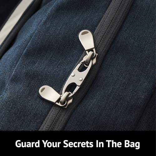 zelin Anti Theft Zipper Clips Double Opening Small Carabiner Clips, 4Pcs Elegant Zinc Alloy Zipper Pull Replacement for Travel, Commuting and Camping (Space Grey) - color: Space Grey (4)