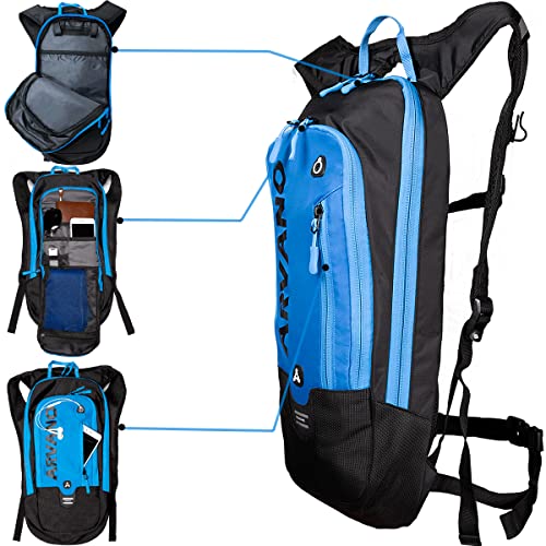 Bike Backpack Small Mountain Biking Backpack Lightweight 6l Daypack - MTB Cycling,Hiking,Skiing,Snow Bicycle,Snowboard | Lightweight - color: Blue
