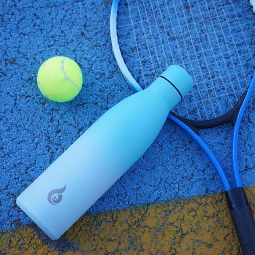 BJPKPK 25 oz Insulated Stainless Steel Water Bottle, Metal Sports Flask - color: Elegant Green, size: 25 Ounces