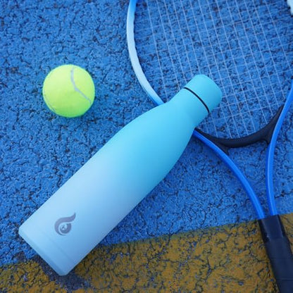 BJPKPK 12 oz Small Water Bottle, Reusable Insulated Stainless Steel Flask - color: Sea Salt, size: 12 Ounces