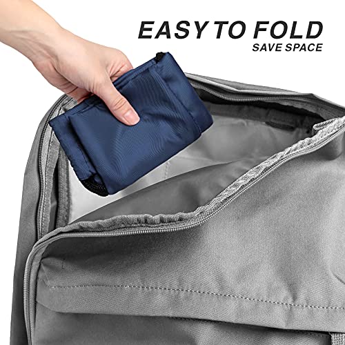 Drawstring Backpack Sports Water Resistant String Bag Sport Gym Sackpack for Women Men Large with Zipper, Navy - color: Navy