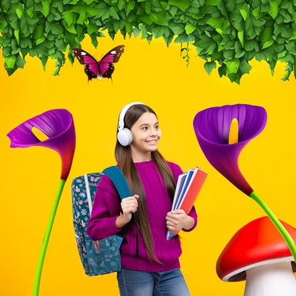 Trail maker 17 inch Backpack for Travel & Commute, Zippered Front & Mesh Side Pockets, Padded Straps - color: Butterfly Garden