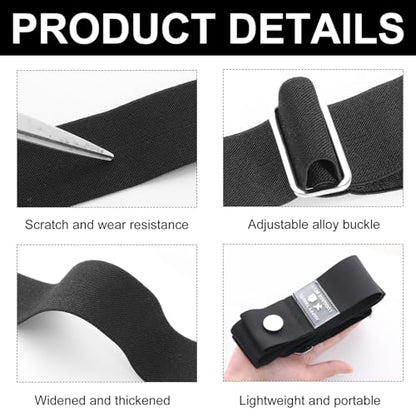 2-in-1 Travel Belt for Luggage Straps Add a Bag Luggage Strap for Backpack Over Handle for Carry On Bag Suitcase Belts Adjustable Travel Airport Luggage Belt Strap with Alloy Buckle
