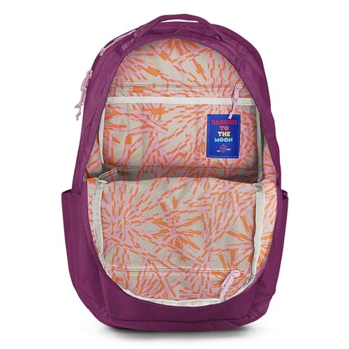 Baboon to the Moon City Backpack – Water-Repellent 16" Laptop-Friendly Backpack, Work, Travel, Gym Bag for Men & Women (Wildberry) - color: Wildberry