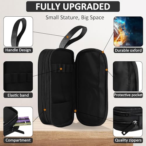 School Backpack for Boys - 4pcs Ameriacn Football Boys Backpack with Lunch Box and Pencil Case for Kids Children Teens Elementary Middle School - Students Bag for Ages 6-18,17″Bookbag Travel Back Pack - color: American Football-04-backpack Set