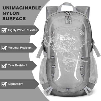 ZOMAKE Lightweight Packable Backpack 35L, Foldable Backpacks Water Resistant Collapsible Light Daypack for Hiking(Silver Grey) - color: Silver Grey B