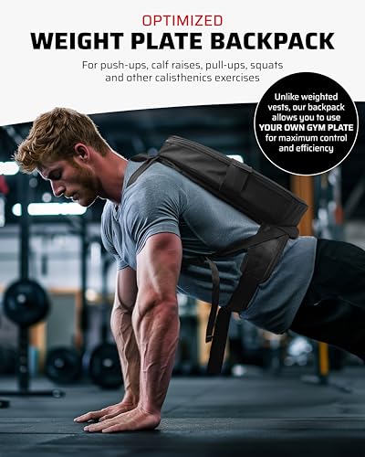 THEFITGUY Complete Weighted Training Bundle – Weight Plate Backpack, Ultimate Dip Belt, and Dumbbell Loading Straps for Strength, Calisthenics, and Weighted Workouts