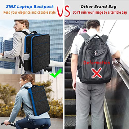 ZINZ Slim & Expandable Laptop Backpack 15 15.6 16 Inch Case, Water Resistant Travel Backpack Compatible with MacBook Pro/Neo 16" 15", Dell XPS 15 16 and Most 15" 15.6" 16" Notebooks，B01BL01 - color: B01bl01, size: 15"-16"