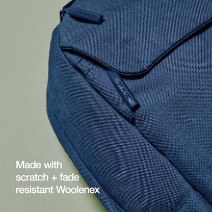 Incase Crosstown Backpack – 20L Everyday Laptop Backpack for Work, Travel – 16" Faux Fur MacBook Sleeve, External Front Pocket, Water Bottle Pockets, Travel Pass Through - Navy - color: Navy