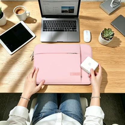 Lacdo Chromebook Case 11 Inch Laptop Sleeve for 11 Inch Acer HP Lenovo Dell Samsung ASUS Chromebook Spin 3 11, 13 inch New Surface Pro 11 Copilot+PC / 10 9 8 X, 11.6" MacBook Air Computer Bag, Pink - color: Pink, size: 11-11.6 Inch