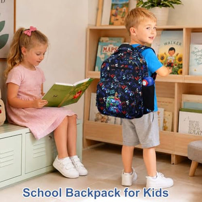 RHCPFOVR Kids Backpack for Girls - Girls Backpack 3-8 Ages Butterfly for Kids 15 Inch School Bookbag for Kindergarten Elementary School Bookbag for Girl 1st 3nd Grade - style: Dark Blue Games