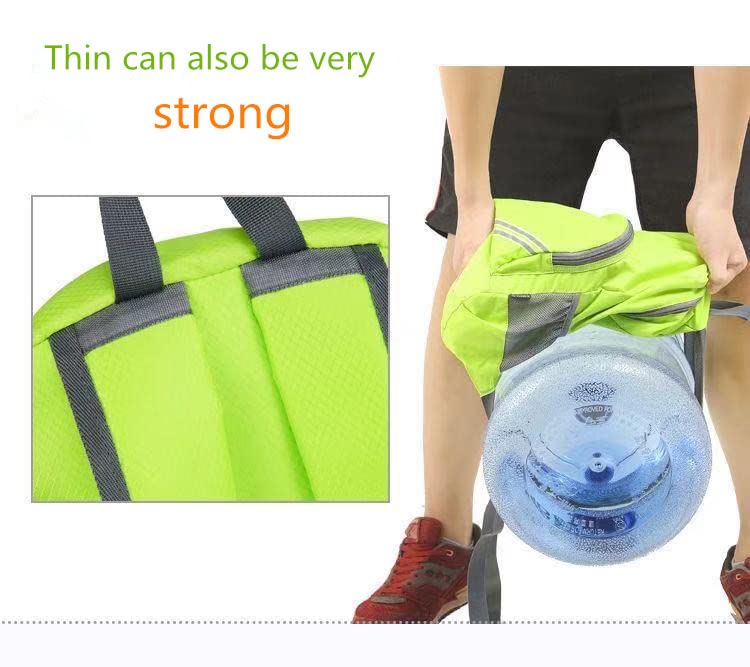 Geboldil Men's and women's lightweight foldable hiking travel backpack waterproof camping backpack blue - color: Blue
