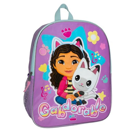AI ACCESSORY INNOVATIONS Gabby's Dollhouse Kids Backpack, Elementary School Girls Book Bag with Padded Straps, Purple - color: Gabbys