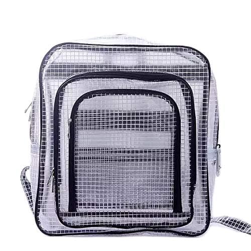 ESD 15.7inch 40cm*35cm*15cm anti-static clear pvc backpack,cleanroom engineer tool bag full cover pvc for put computer tool working in clean room 1PCS - color: One Piece Black Small
